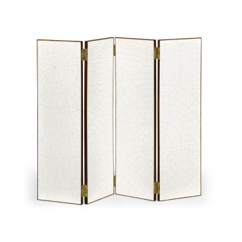 Crackle Ceramic Lacquered Folding Screen