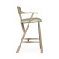 Smokers Style Grey Oak Bar Stool