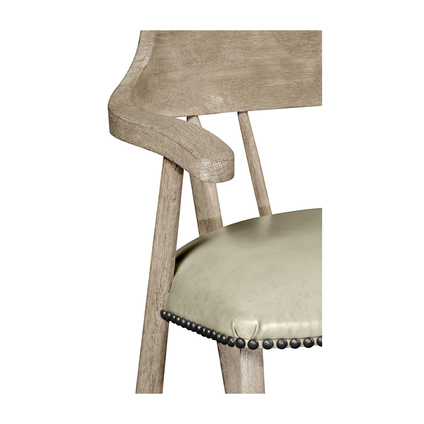 Smokers Style Grey Oak Bar Stool