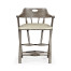 Smokers Style Antique Dark Grey Counter Stool