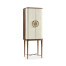 Crackle Cloth Lacquered Drinks Cabinet