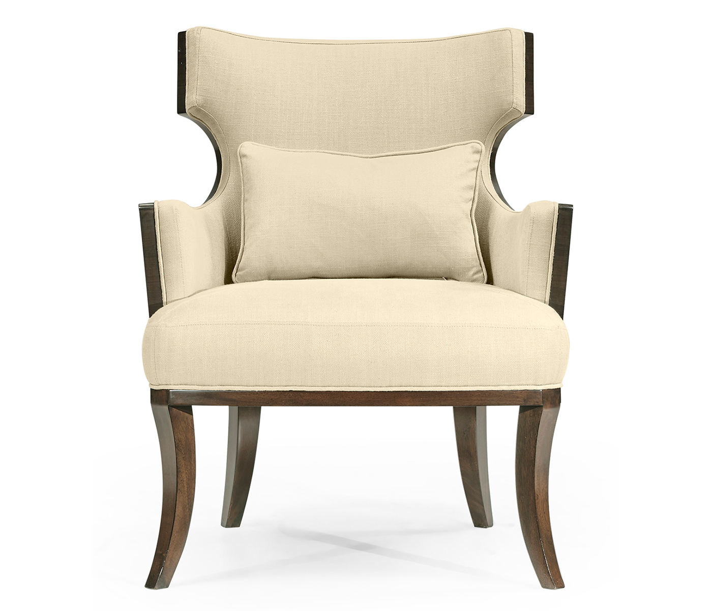 Dark Santos Winged Back Occasional Chair