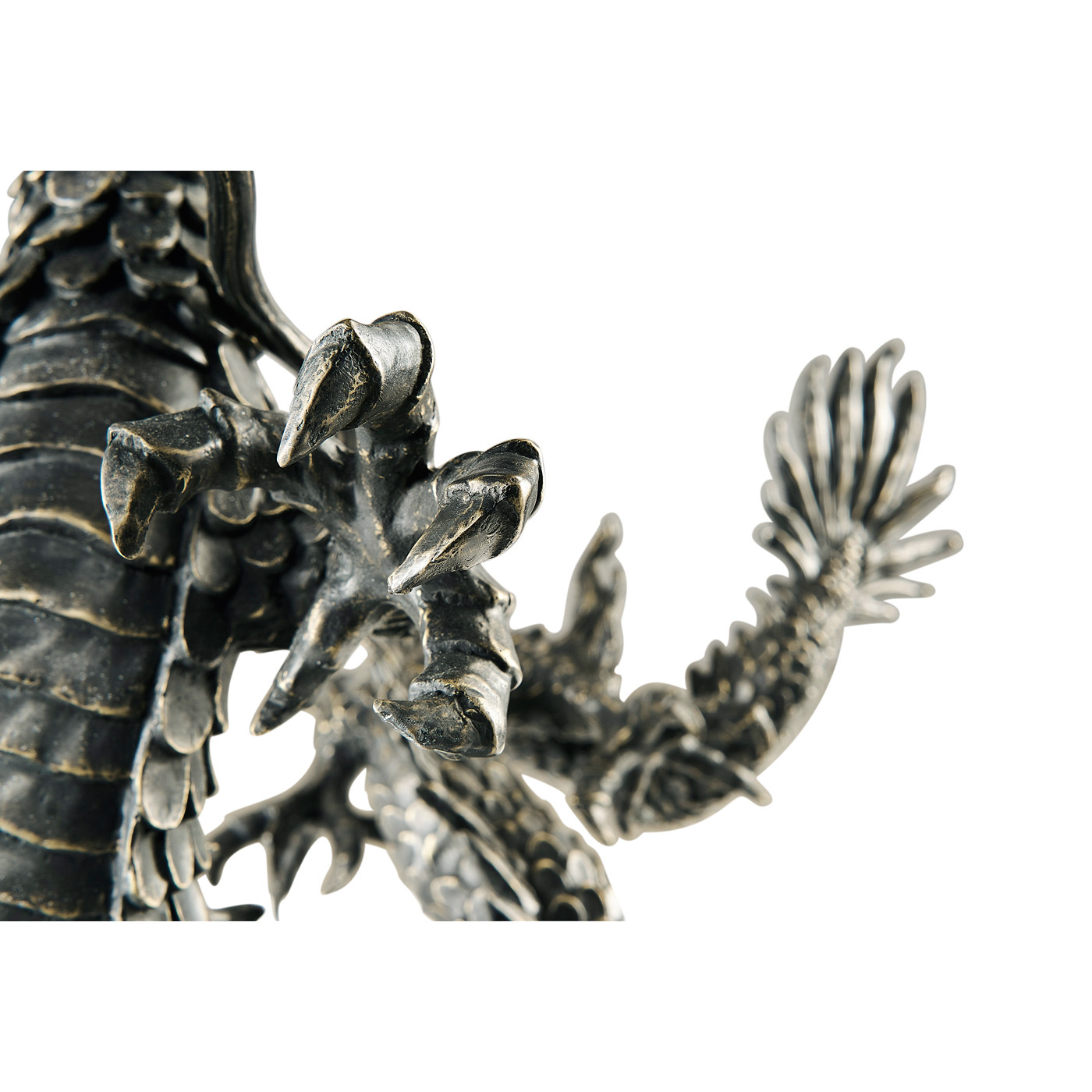 Dark Bronze Dragon Statue