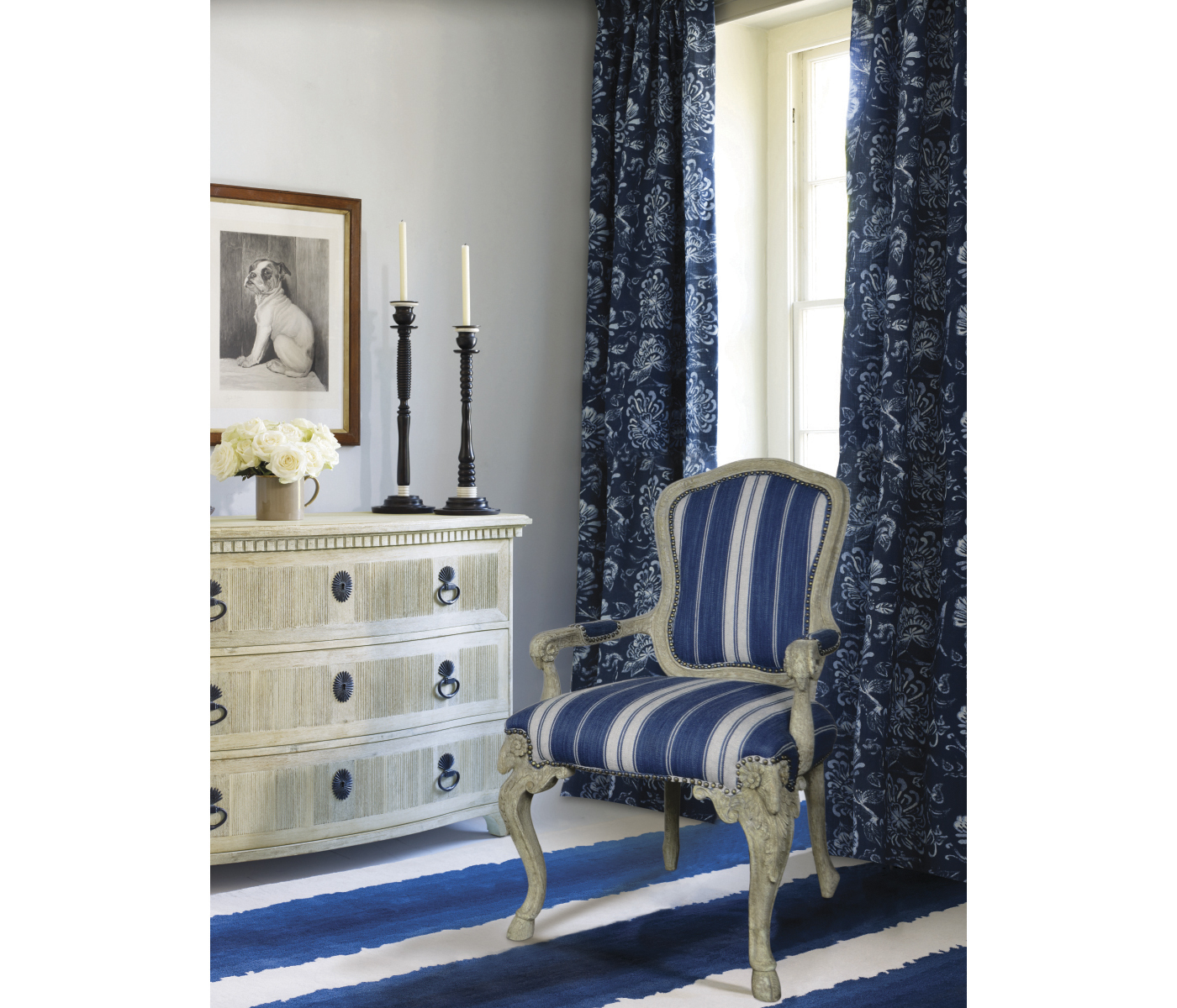 A Pair of Charcoal Candlesticks