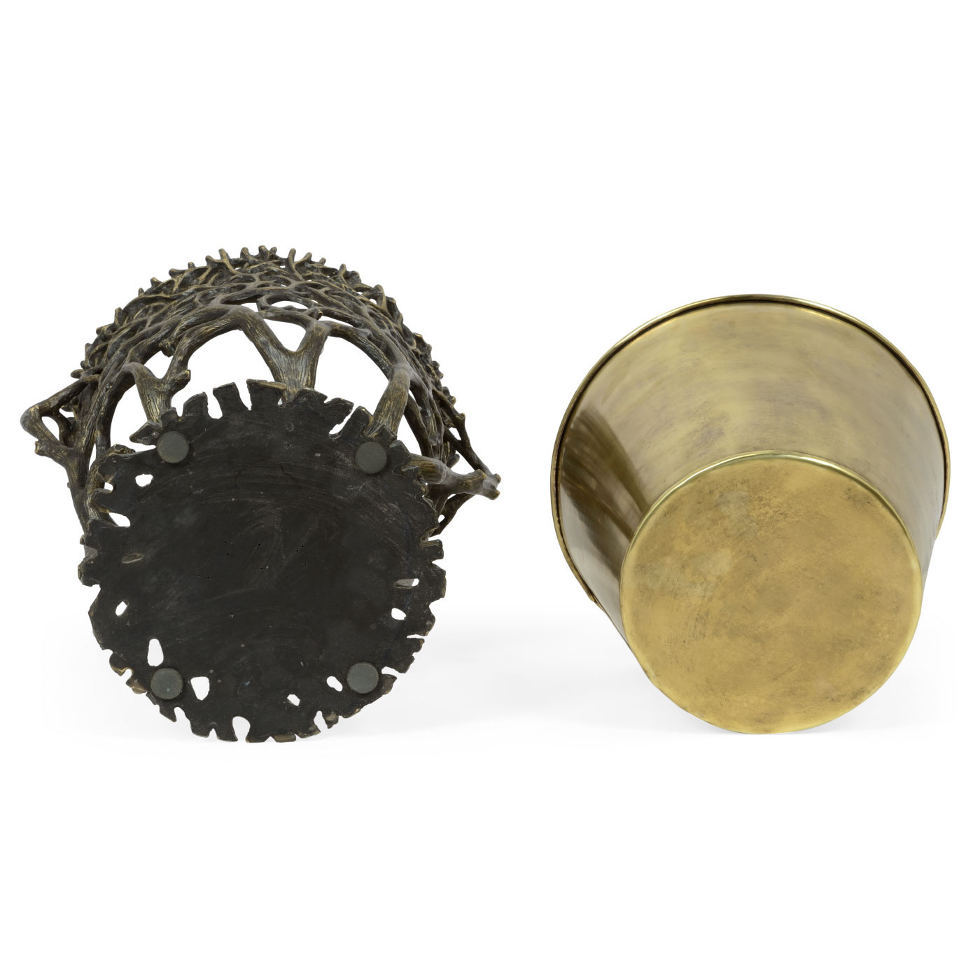 Light Dark Bronze Tree Planter