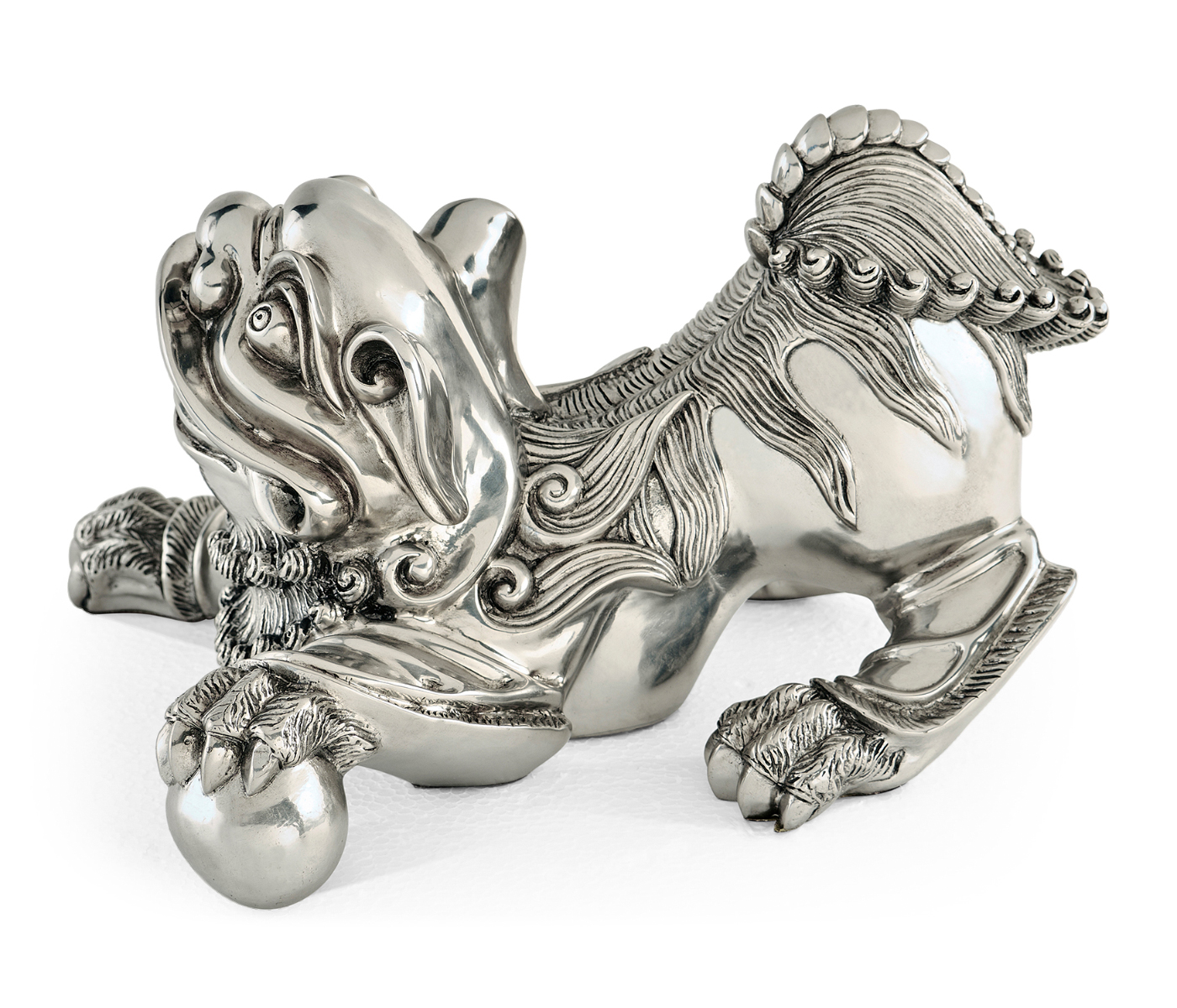 Antique Stainless Steel Foo Dog