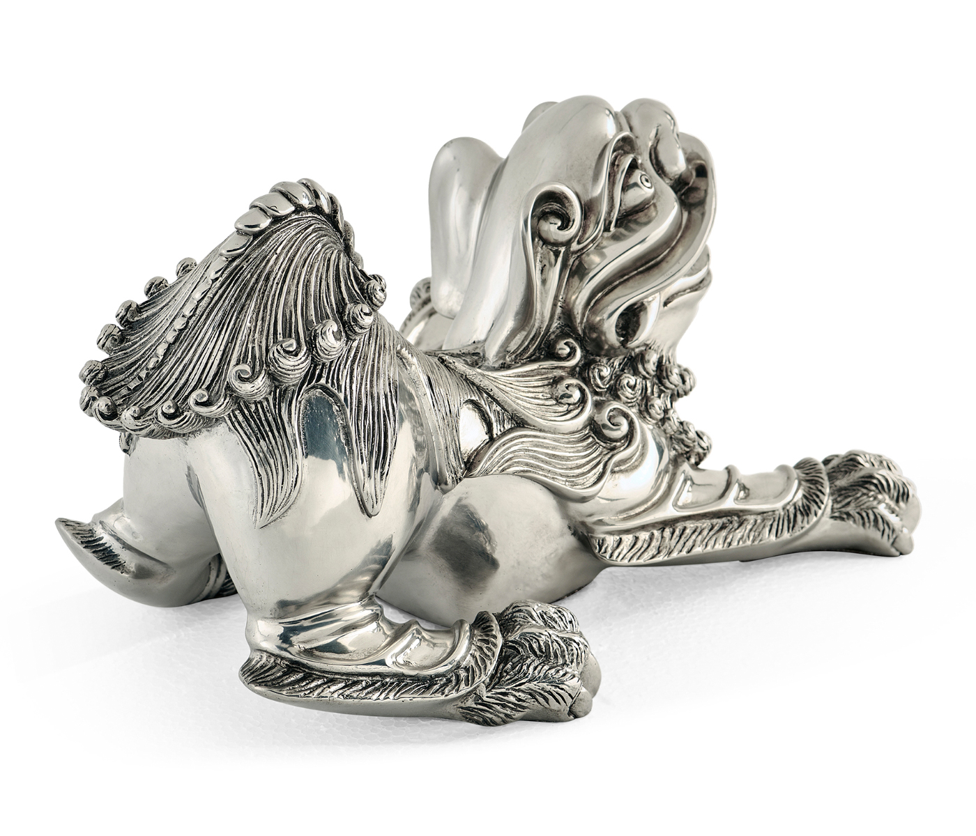 Antique Stainless Steel Foo Dog