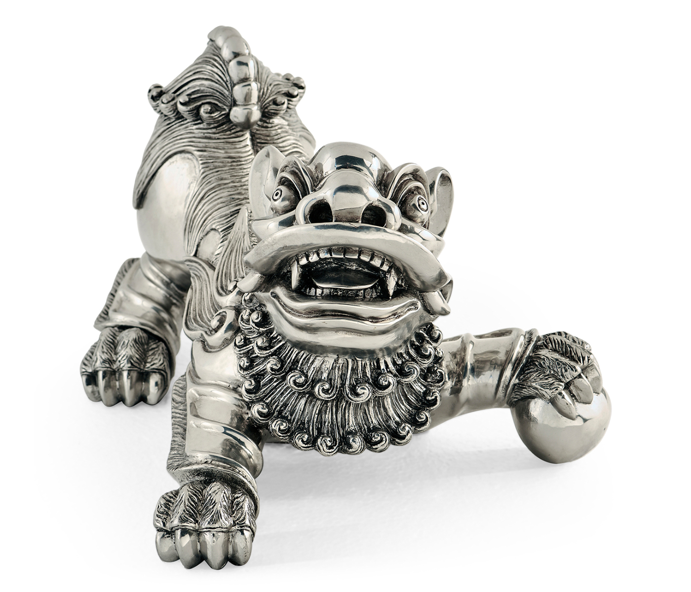 Antique Stainless Steel Foo Dog