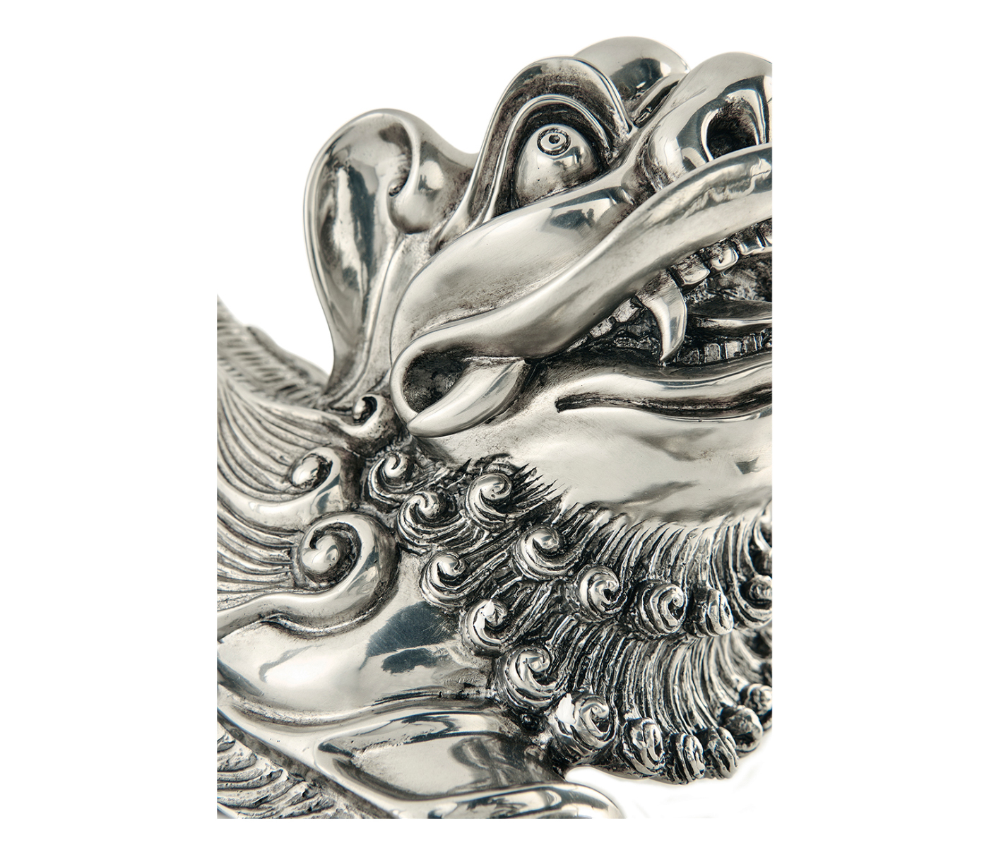 Antique Stainless Steel Foo Dog