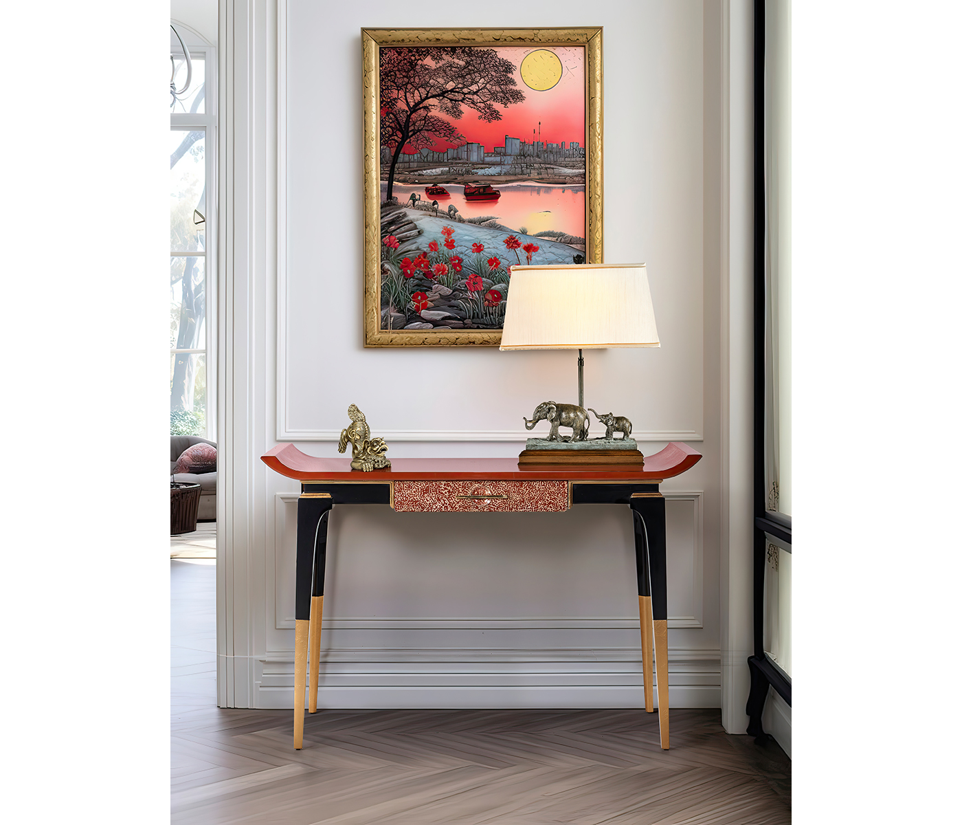 Antique Stainless Steel Foo Dog