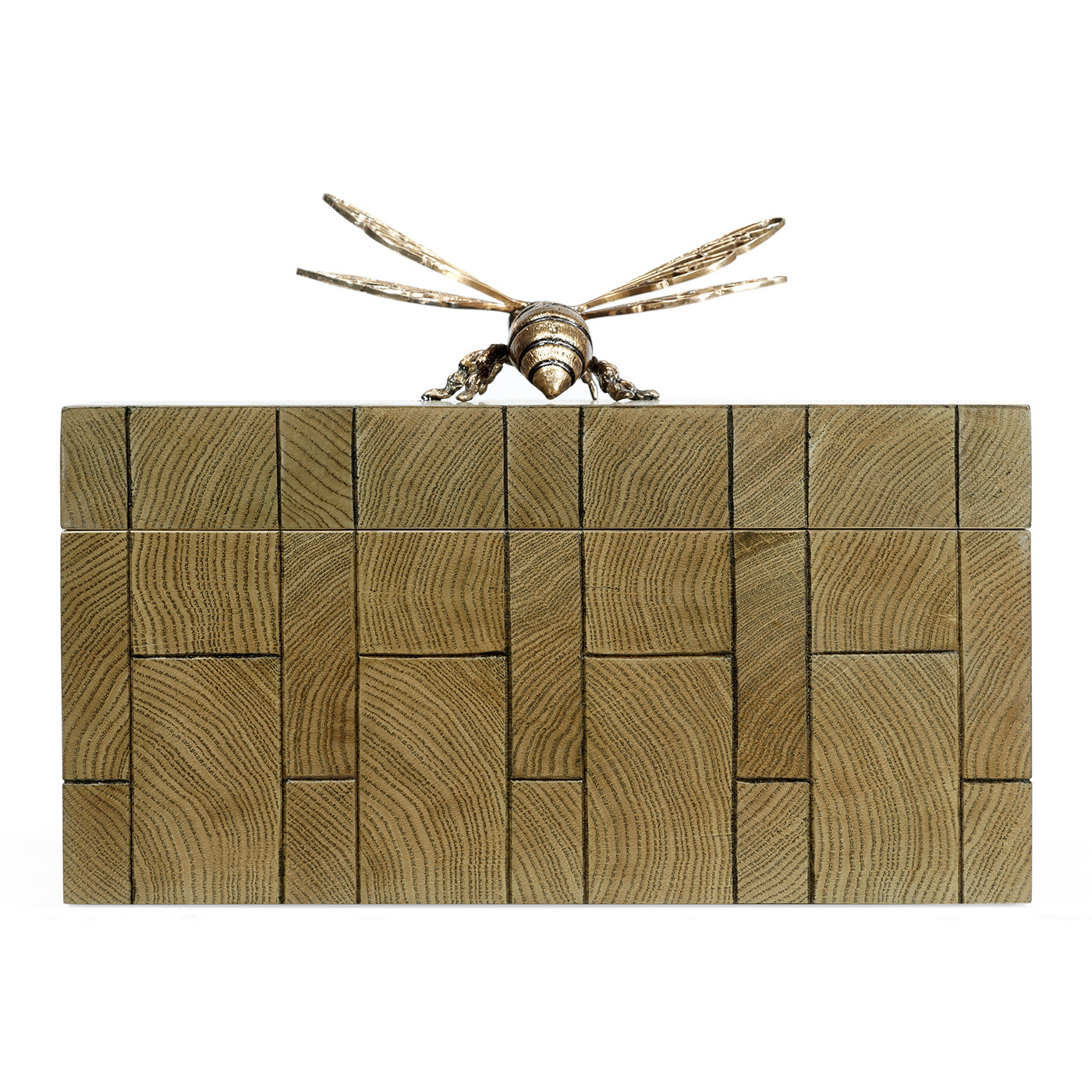 Rectangular Oyster Honeycomb Oak Bee Box