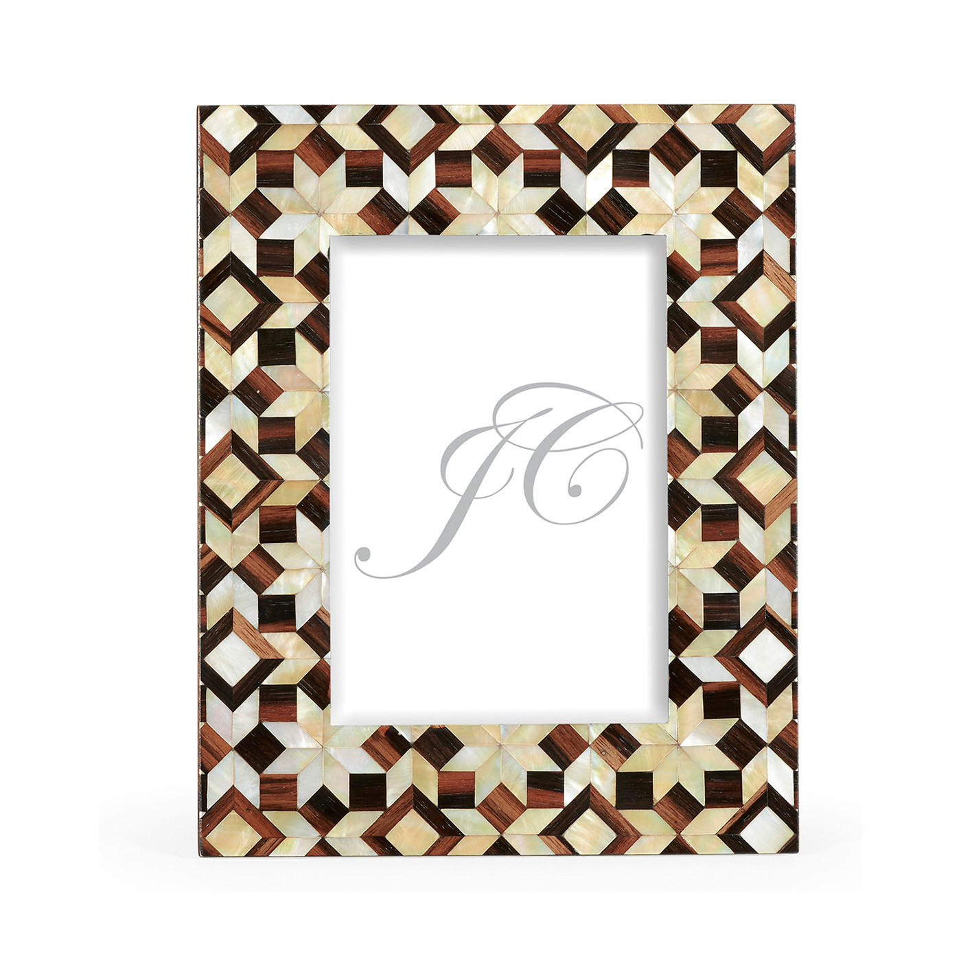 Portrait Mother of Pearl Mosaic Picture Frame (5
