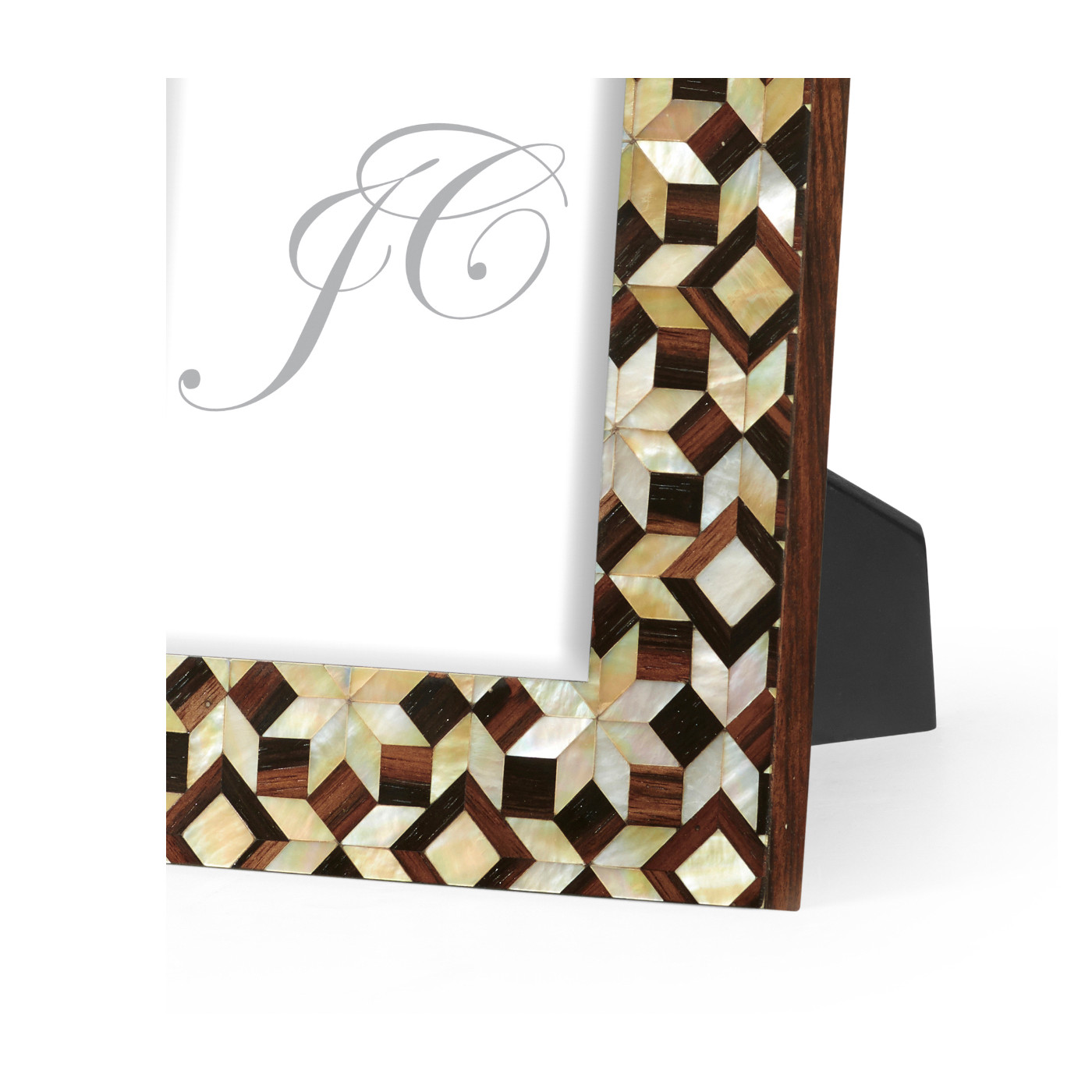 Portrait Mother of Pearl Mosaic Picture Frame (5