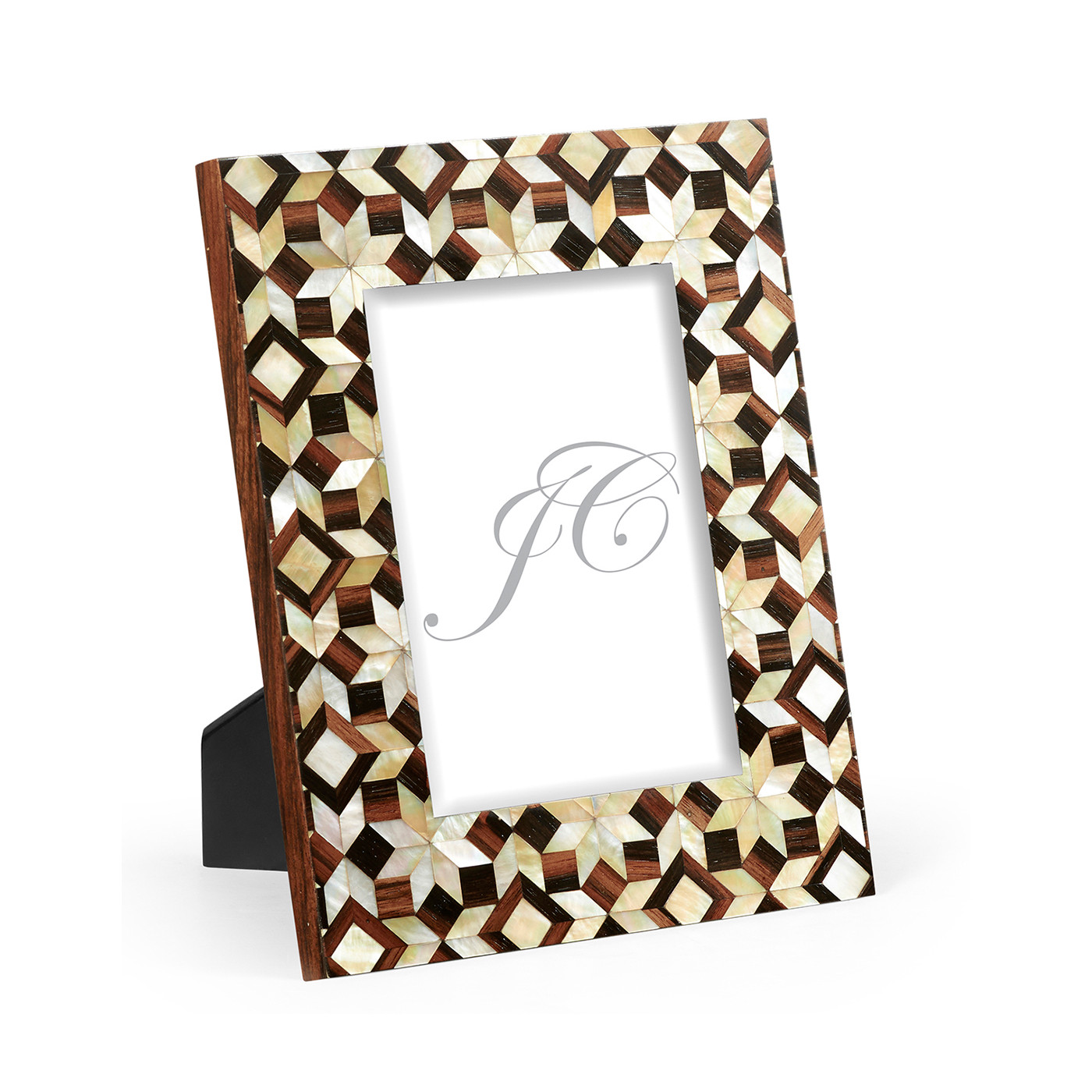 Portrait Mother of Pearl Mosaic Picture Frame (5