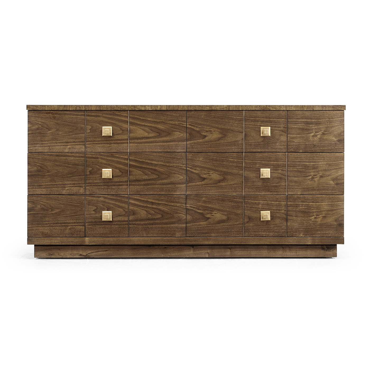 Berkley Walnut Dresser with Six Drawers