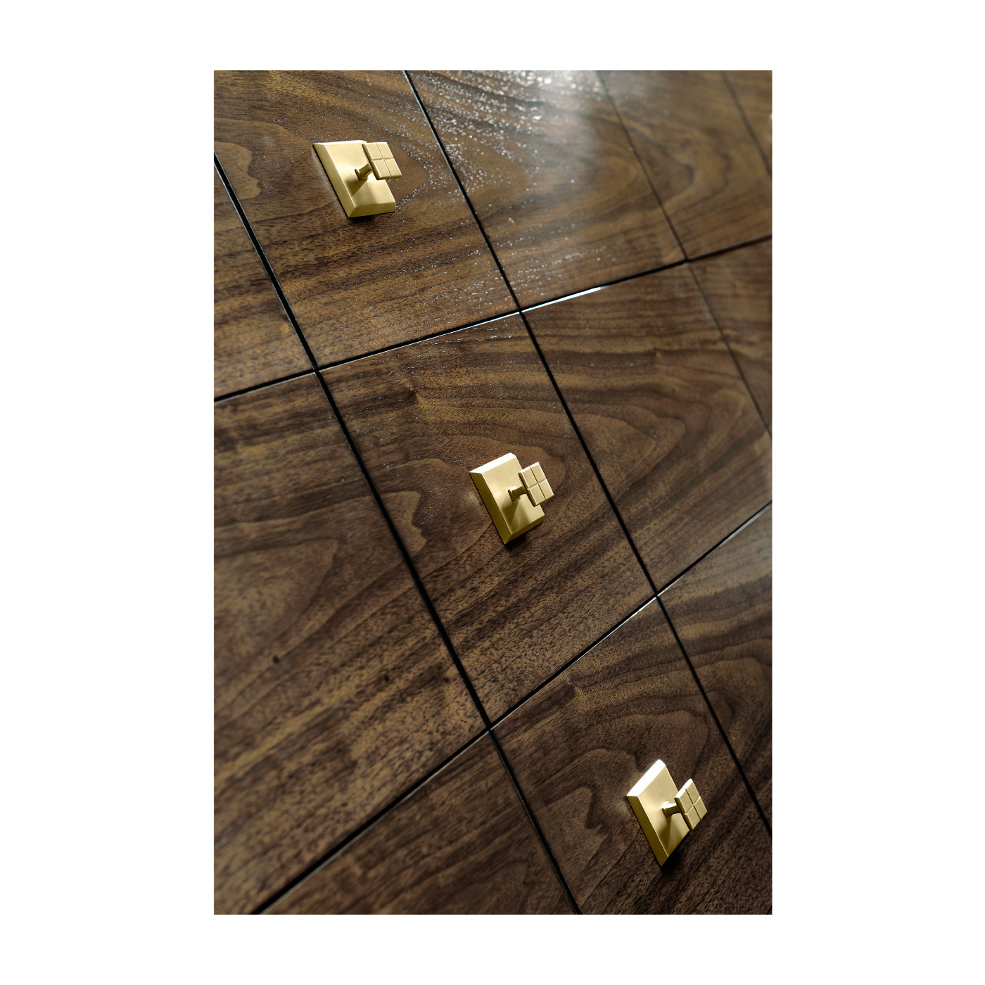 Berkley Walnut Dresser with Six Drawers