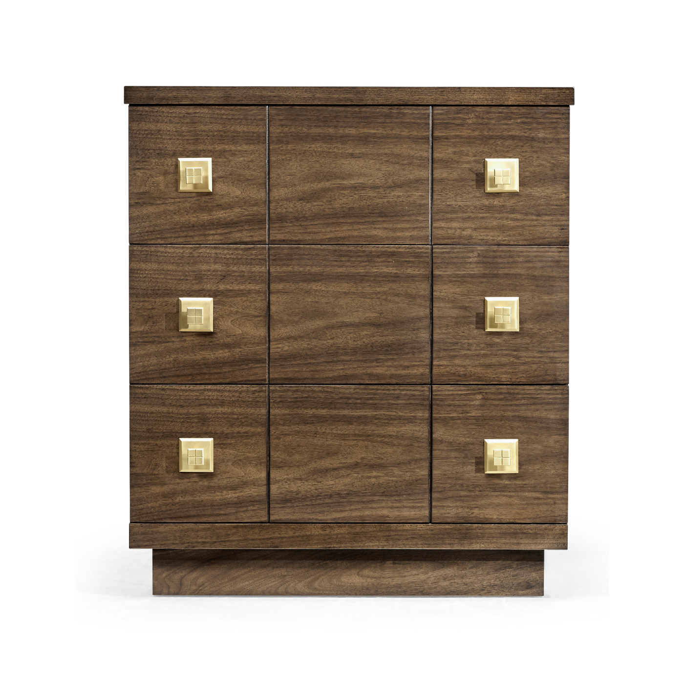 Berkley Walnut Nightstand with Three Drawers