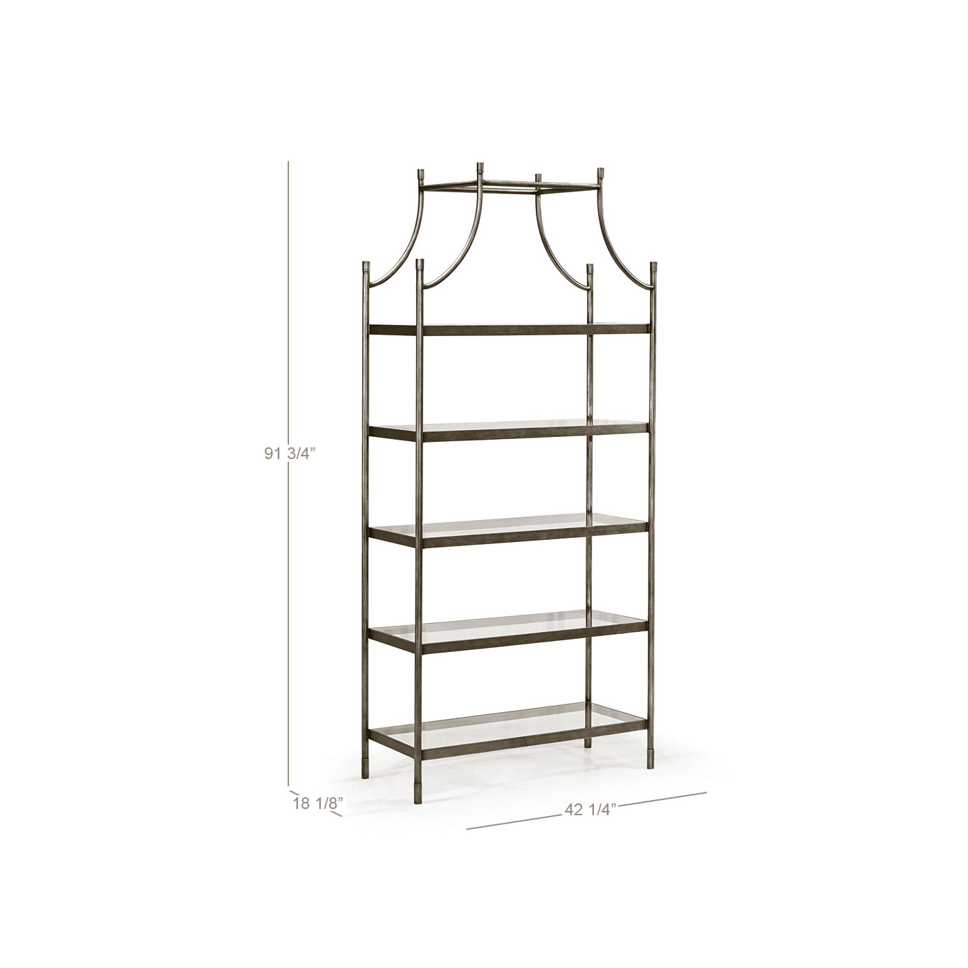 Berkley Gilded Center Étagère
