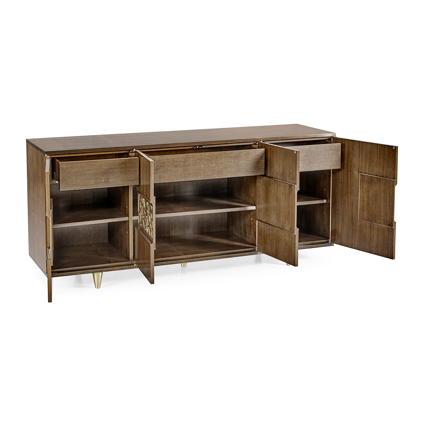 Berkley Walnut & Brass Sideboard