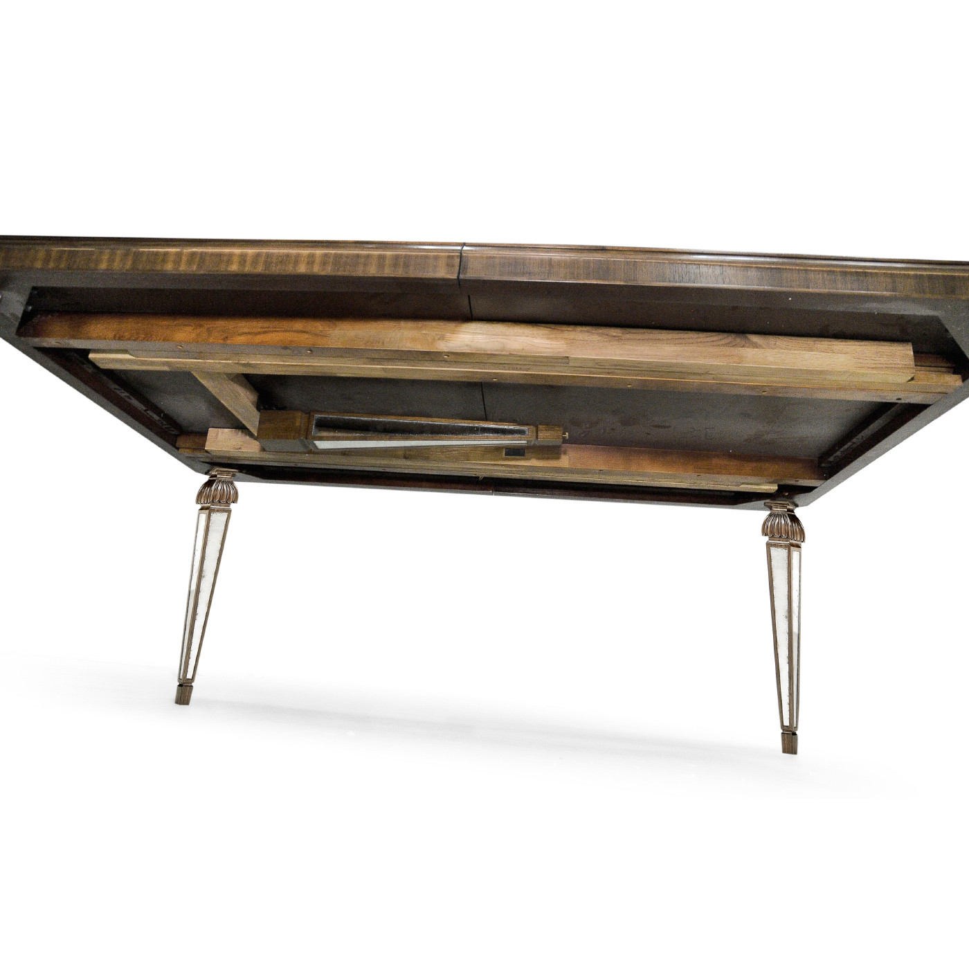 Berkley Walnut & Antique Mirror Dining Table 72