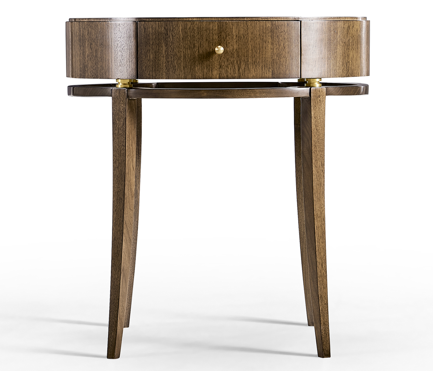 Berkley Oval Walnut Bedside Table