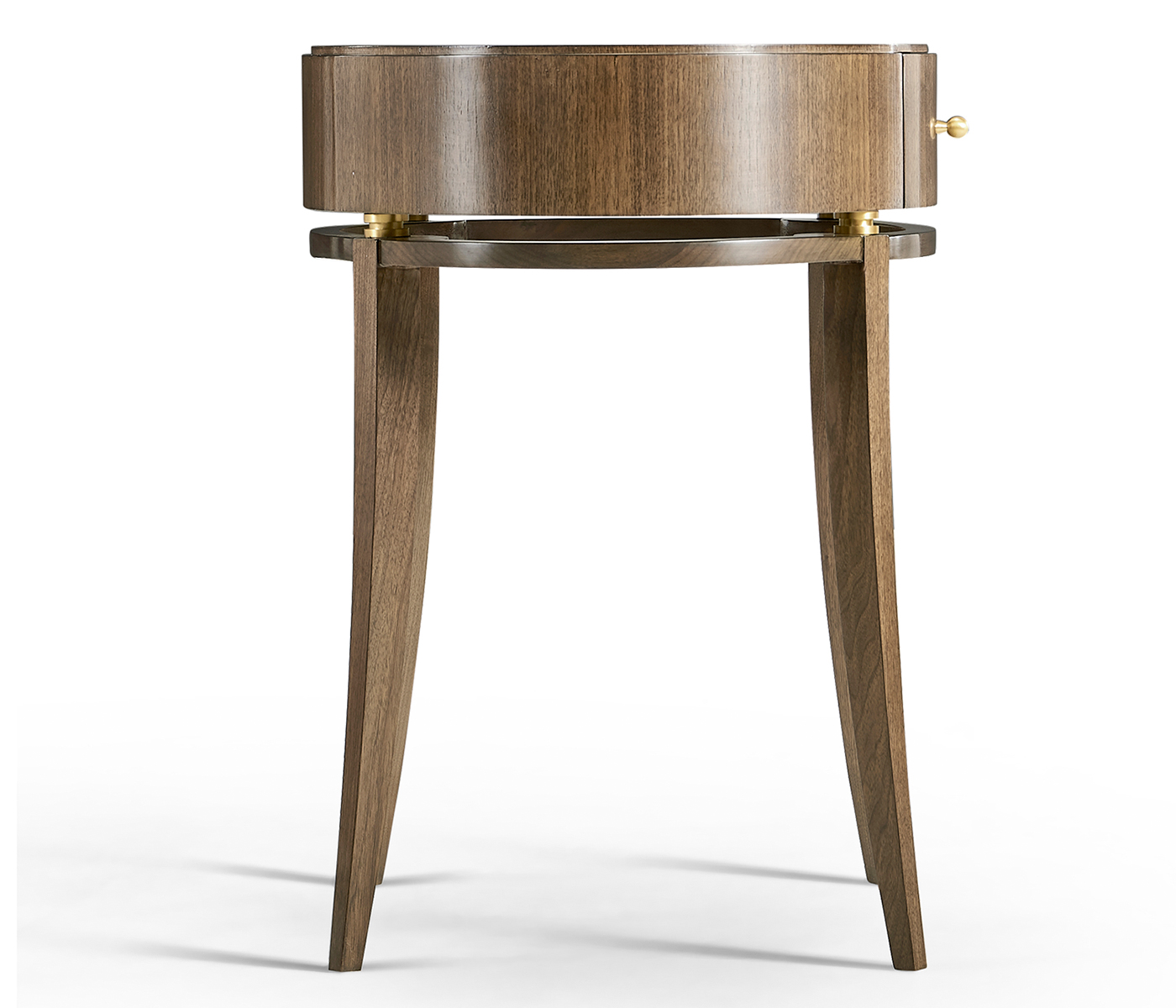 Berkley Oval Walnut Bedside Table