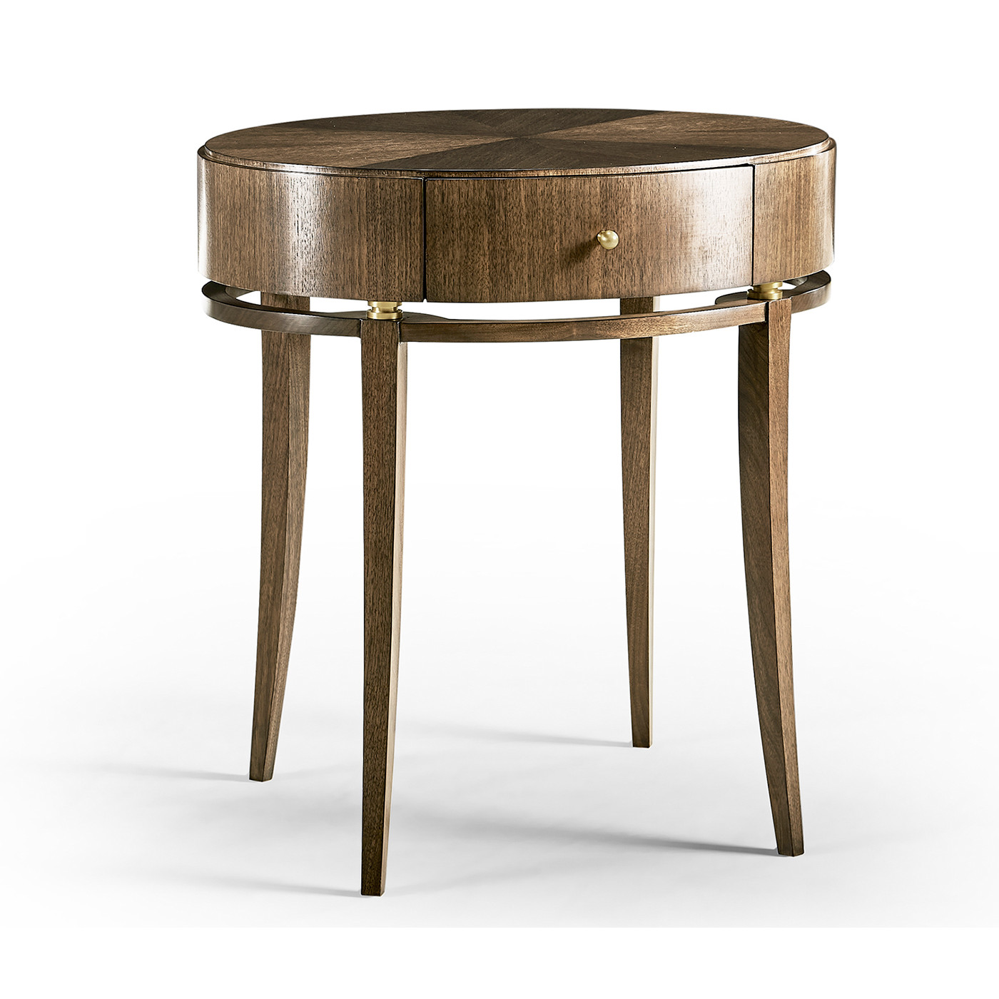 Berkley Oval Walnut Bedside Table