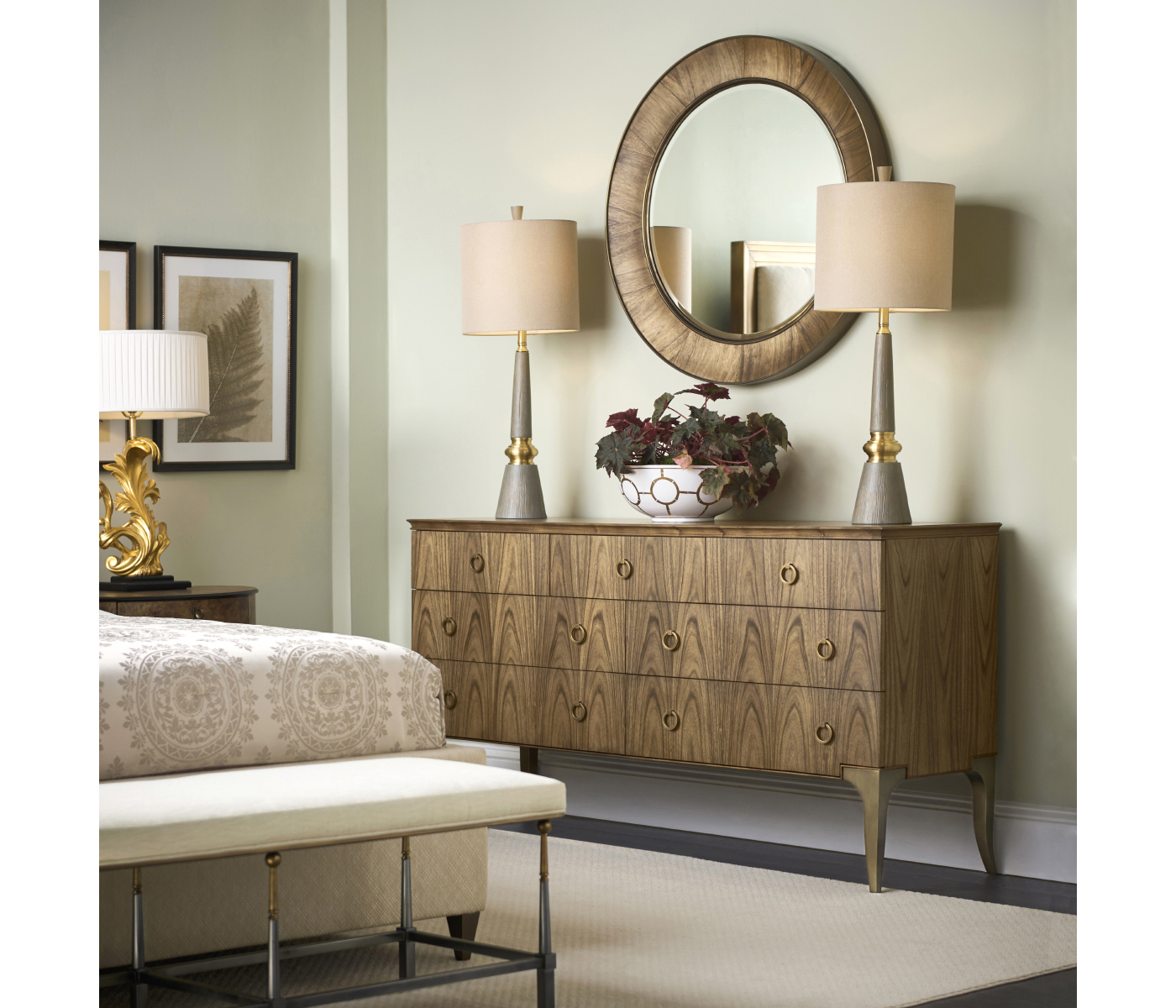 Hamilton Oval Bedside Table