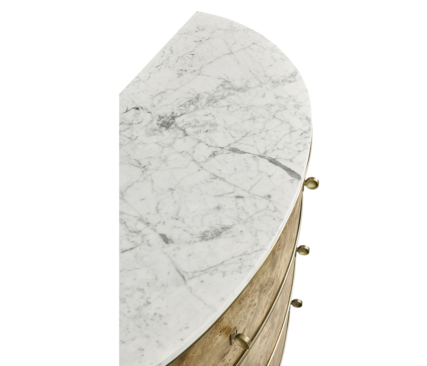Hamilton Demilune with Marble
