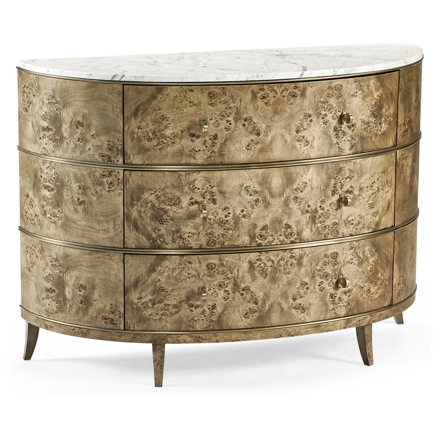 Hamilton Demilune with Marble