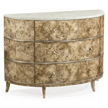 Hamilton Demilune with Speckled Marble