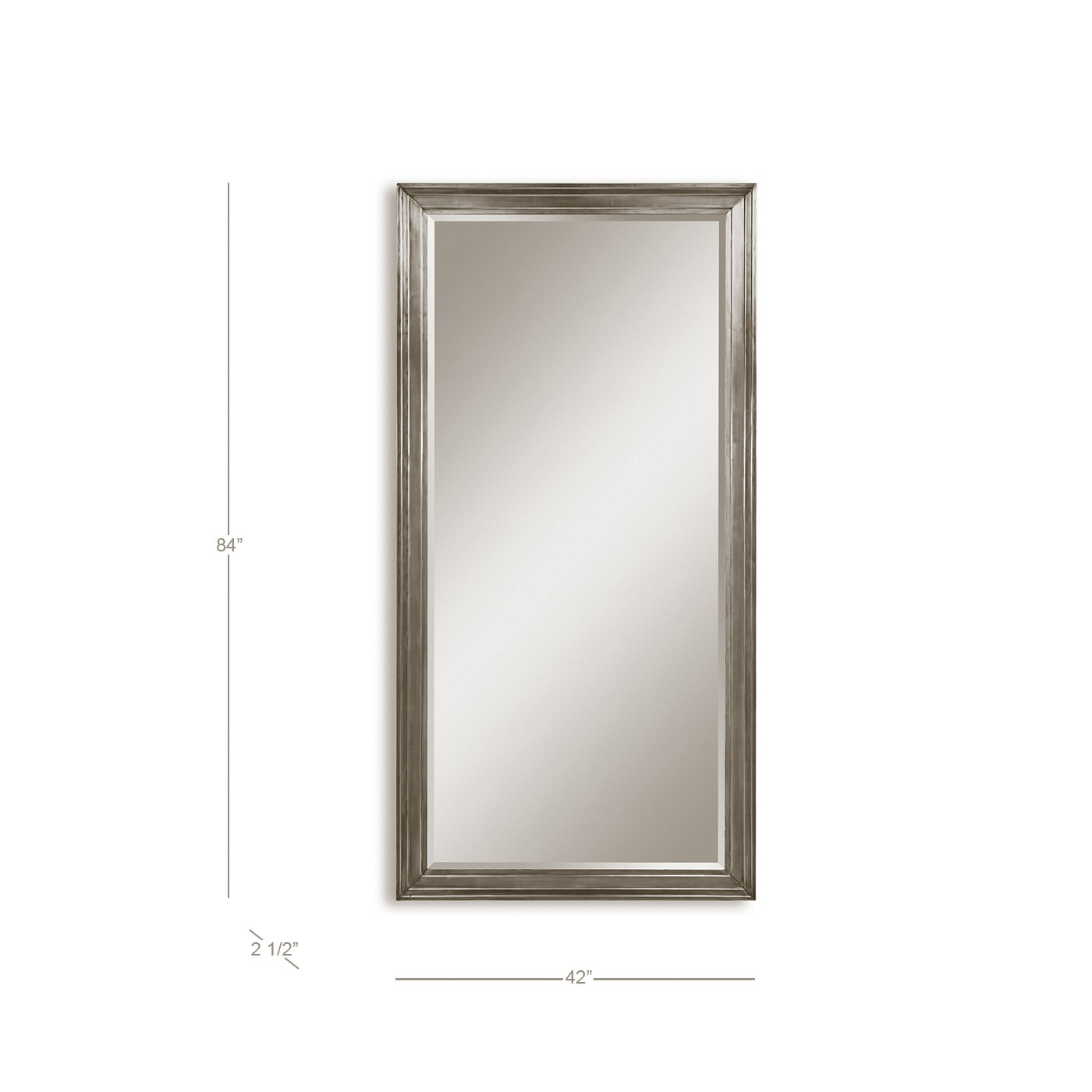 Hamilton Brass Floor Mirror