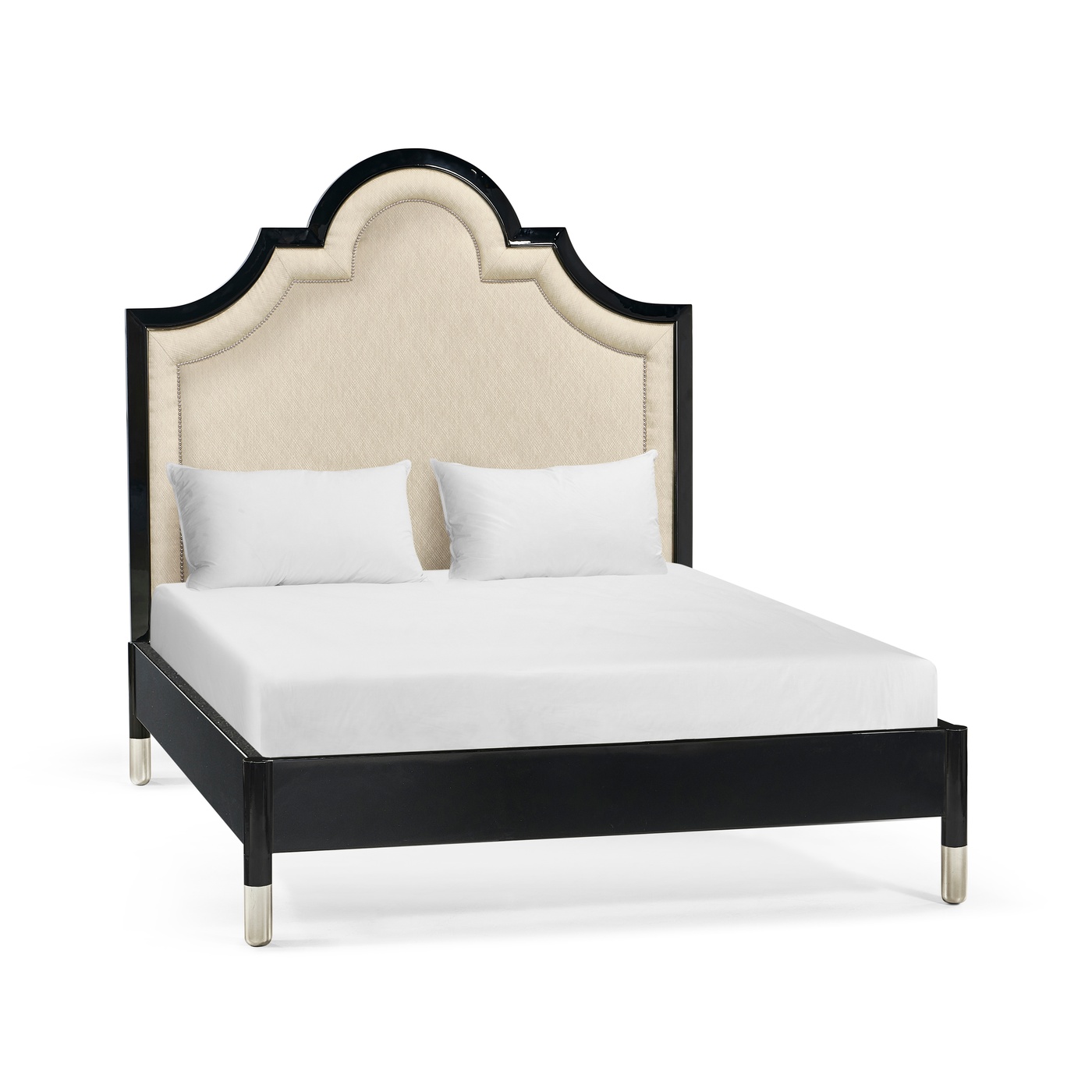 Madison Piano Black UK Queen Bed