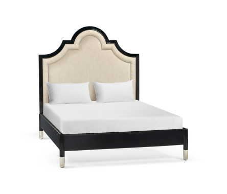 Madison Piano Black UK Queen Bed