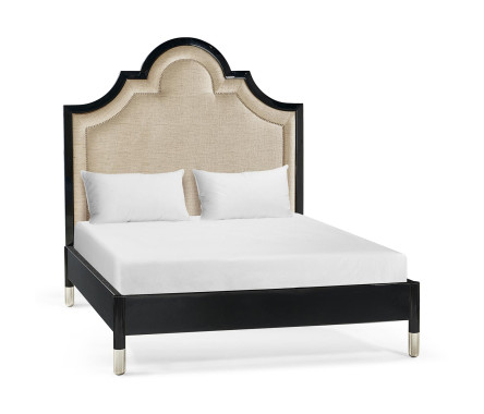 Madison Piano Black UK Queen Bed