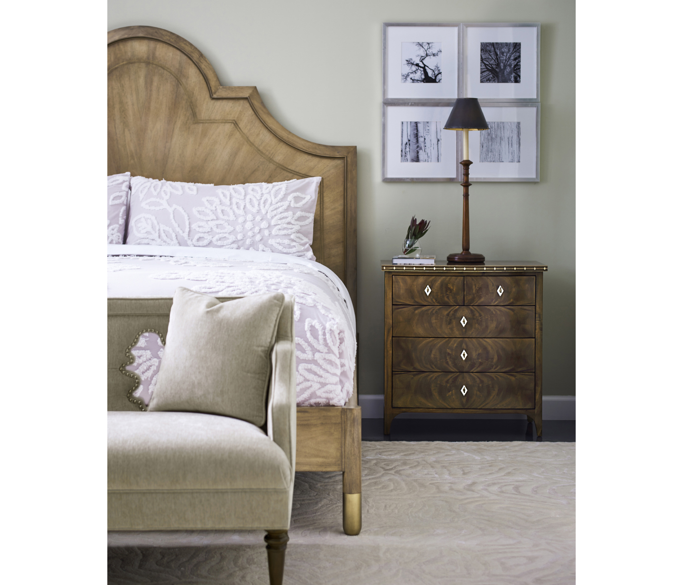 Madison Piano Black US Queen Bed