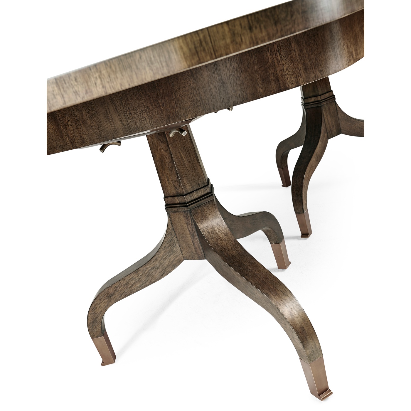 Rectangular Bleached Mahogany Extending Dining Table 93