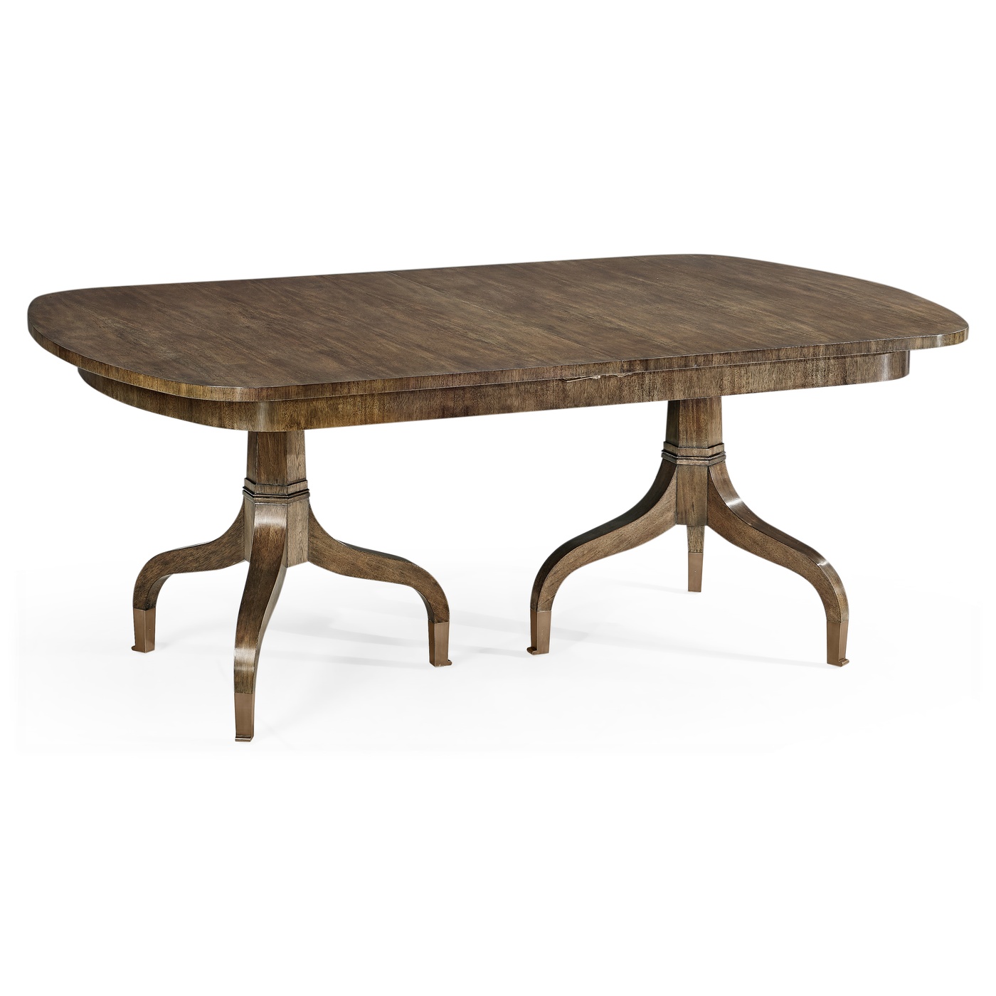 Rectangular Bleached Mahogany Extending Dining Table 93