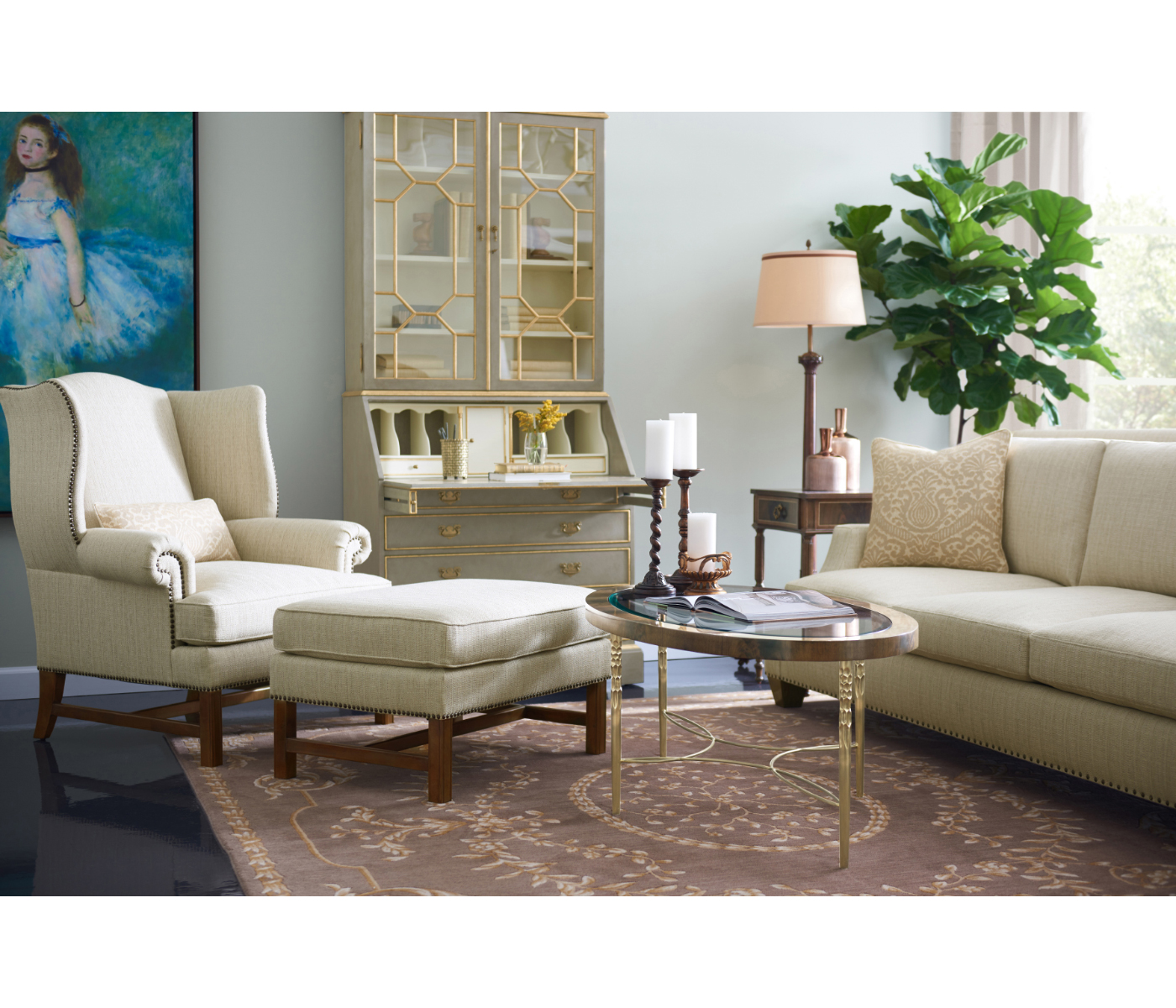 Buckingham Sloped Arm Sofa