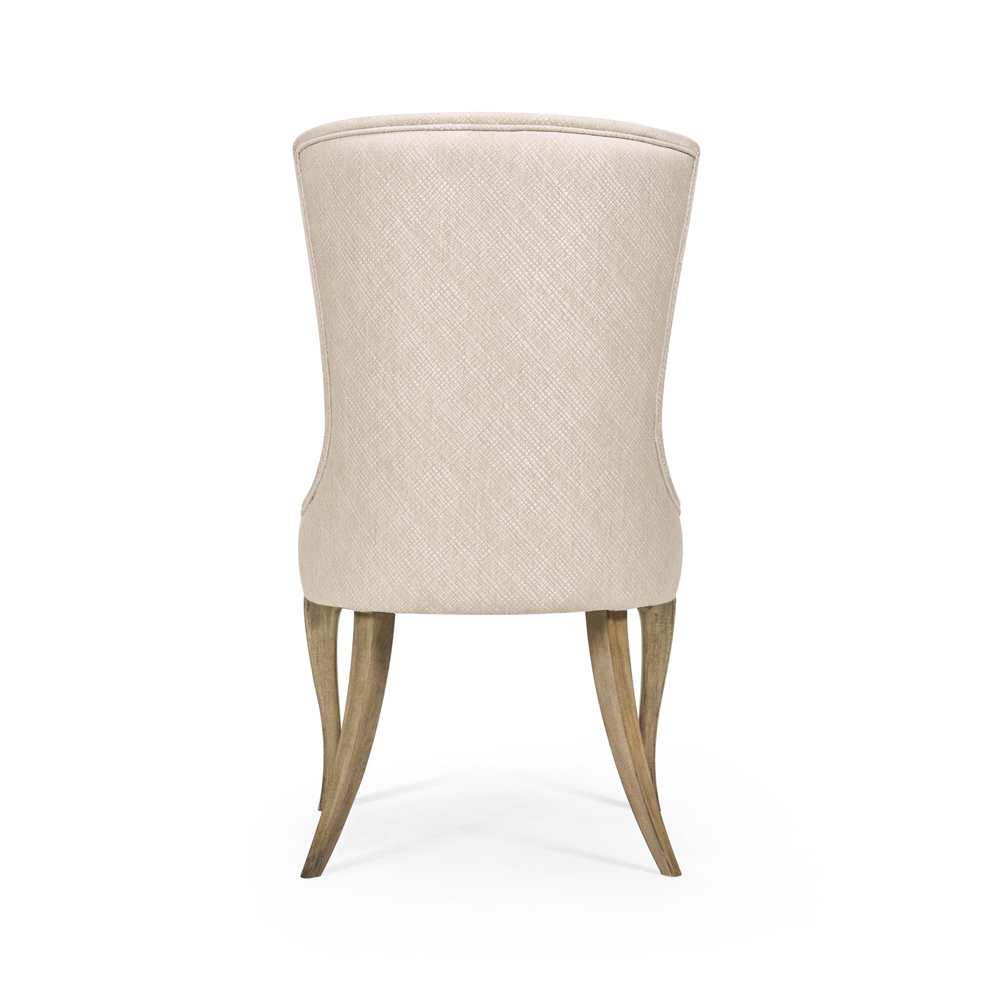 Rounded Rivoli Walnut Dining Side Chair