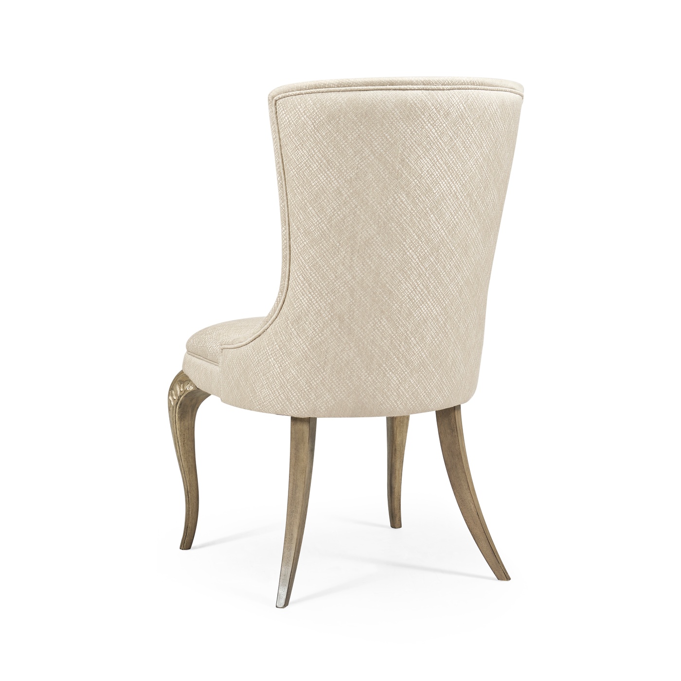 Rounded Rivoli Walnut Dining Side Chair