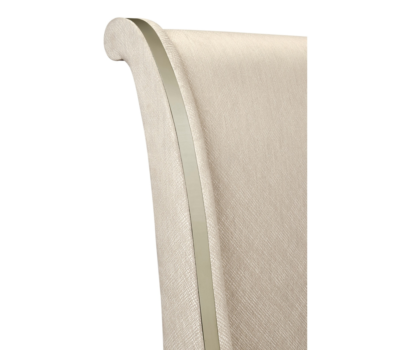 Rivoli White Stainless Steel US King Bed