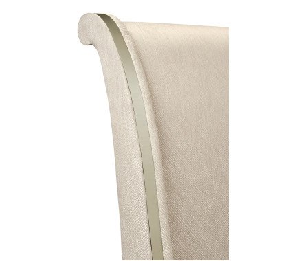 Rivoli White Stainless Steel US King Bed