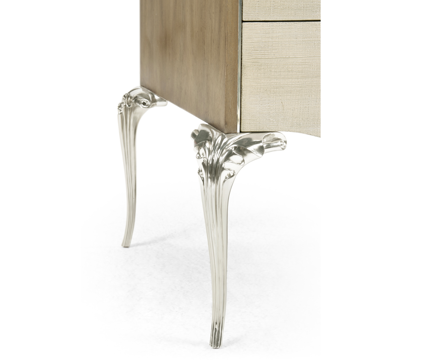 Rivoli Walnut & Champagne Nightstand
