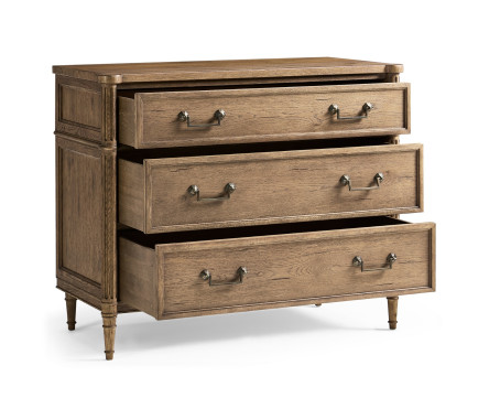 Kalpa Louis XVI Drawer Chest - Stripped Chestnut