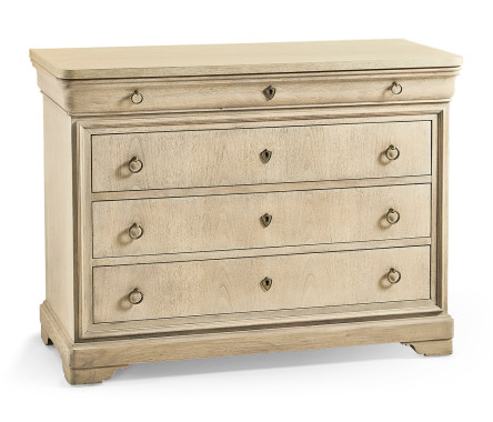 Entropy Louis Phillipe Drawer Chest - Bleached Walnut