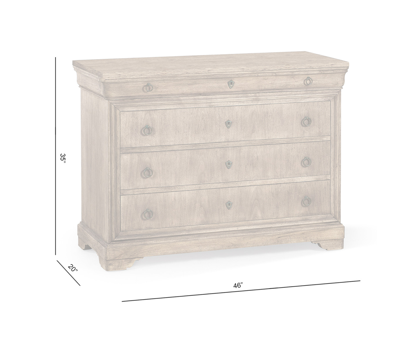 Entropy Louis Phillipe Drawer Chest