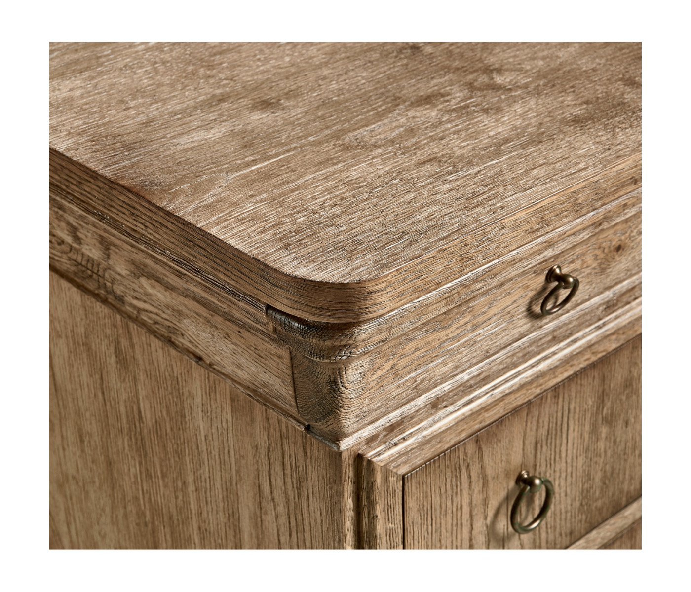 Entropy Louis Phillipe Drawer Chest - Stripped Chestnut
