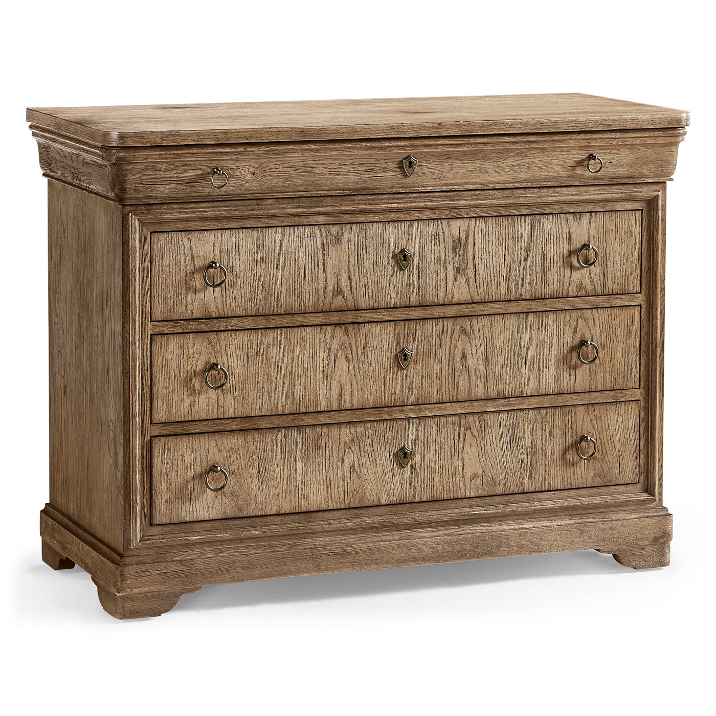 Entropy Louis Phillipe Drawer Chest - Stripped Chestnut