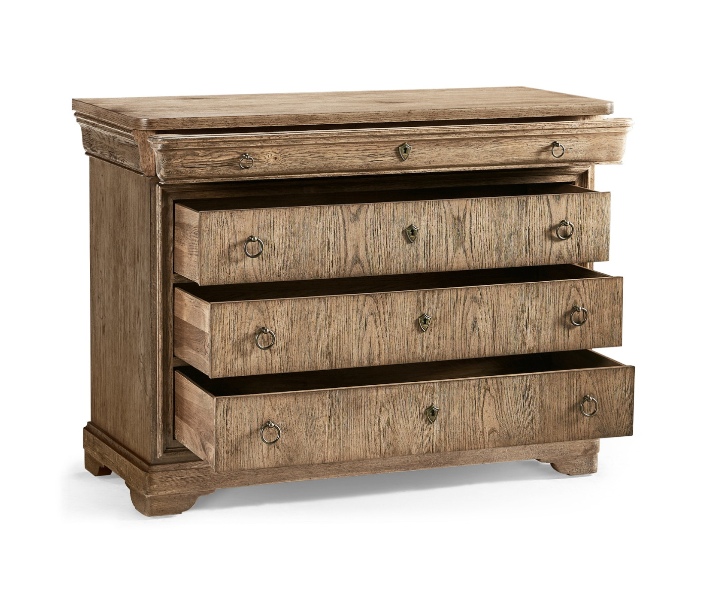 Entropy Louis Phillipe Drawer Chest - Stripped Chestnut